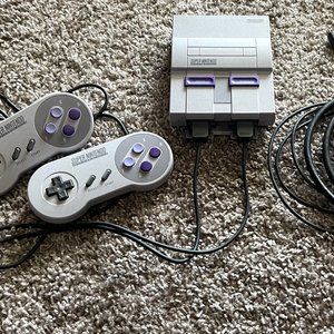 classic retro preloaded SNES system